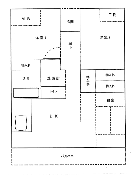 第三平成ヶ浜3DK【間取り図】